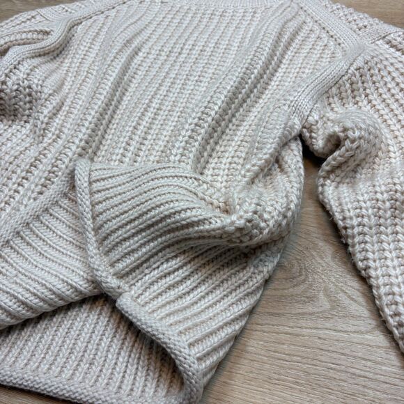 POL‎ Chunky Knit Turtleneck Sweater WM Color Cream - Picture 2 of 6
